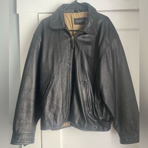 Barney’s men’s leather waist coat.